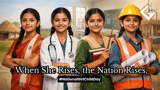 A girl child carries strength, dreams, and the power to shape the future. Through education, skills, and opportunity, we stand beside her at every stage of life. Because when a girl is empowered, families grow stronger and generations move forward. #NationalGirlChildDay | GHCL Limited