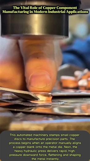 Transforming Raw Copper Blanks into Durable Parts with High-Pressure Force