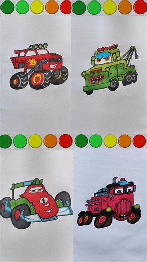 How to draw Lightning McQueen Car step by step drawing #shorts #drawing #mcqueen #car