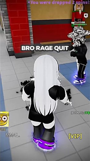 Bro rage quit #roblox #fightinaschool