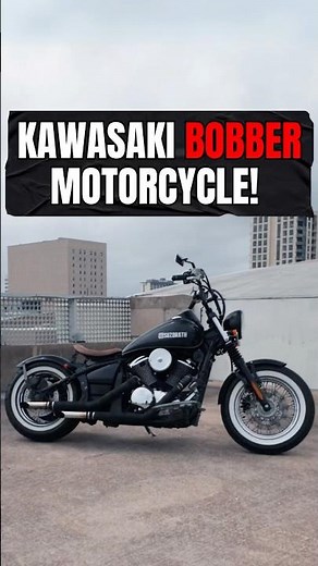 Custom Kawasaki Vulcan 900 Bobber Motorcycle! 🤯 #shorts #kawasaki #bobber #motorcycle