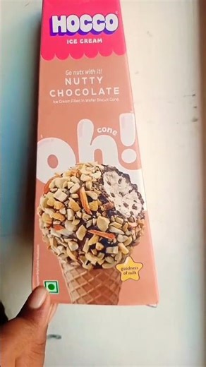 hocco ice cream nutty chocolate flavour #trending shorts