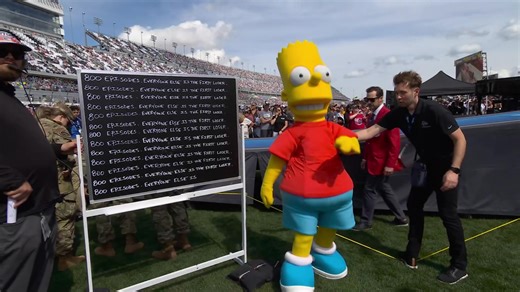 Bart Simpson to Wave Green Flag at Daytona 500