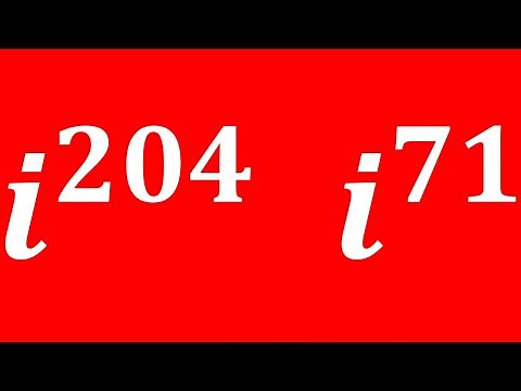 Simplifying imaginary numbers to higher exponents | imaginary number i raised to a power