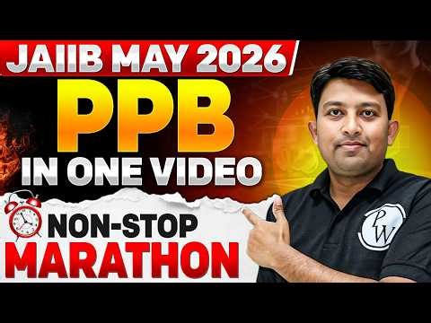 JAIIB PPB One Shot | JAIIB PPB Marathon Class | Complete PPB in One Video | by Arvind Sir