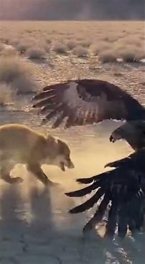 Fox Leaps at Rabbit but Accidentally Captures an Eagle Mid-Air! 🦊🦅💥