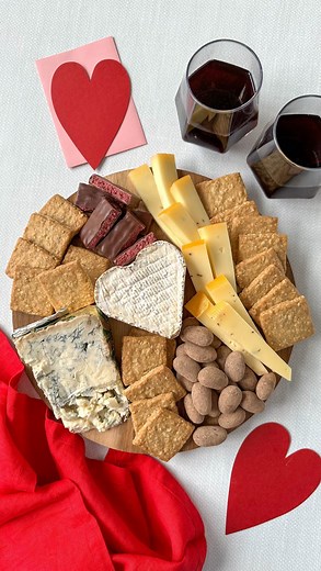 3.6K views · 17 reactions | This Valentine’s Day, let cheese do the talking, and gift our Valentine’s Day Collection to someone special. Featuring a heart-shaped triple crème, creamy Italian blue, and truffle-studded gouda, alongside sweet pairings perfect for your sweetheart. Makes for a great gift, date night delight, or Galentine’s spread. Spread the love at the link in our bio. | Murray's Cheese | Facebook