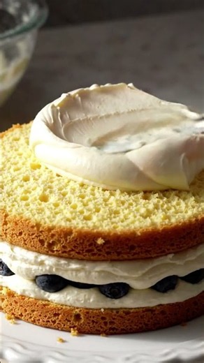 The Softest Berry Cream Cake! So Fluffy & Juicy | Easy Vanilla Sponge Cake Recipe