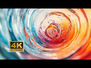 4K Mesmerizing Spiral Abstract Background | Hypnotic Swirl of Colors & Motion