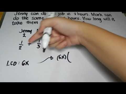 Solving Word Problem Involving Rational Algebraic Equation