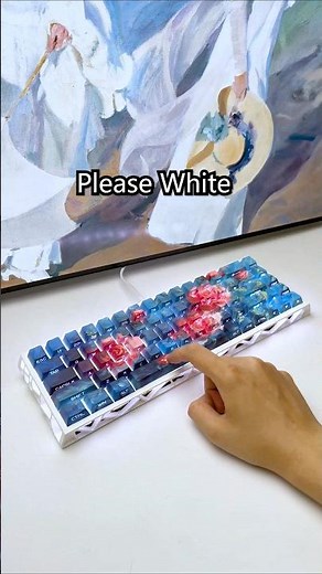Just try different RGB colors…#keyboard #rgbsetup #keycaps