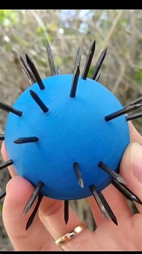Don’t Try This… 3D Printed Spike Ball 😳