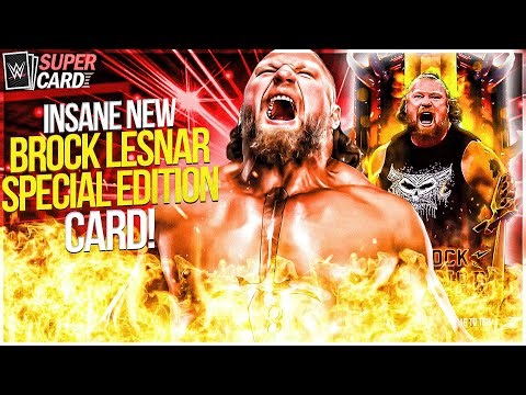 INSANE NEW BROCK LESNAR SPECIAL EDITION CARD IN WWESUPERCARD!!! #wwesupercard #wwe #superzomgbbq