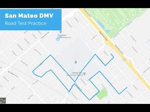 San Mateo DMV Road Test Route - powered by YoGov
