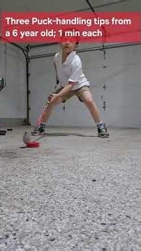 Gabe shares 3 quick puck-handling tips for young players. #HockeyKids #LearnHockey #PuckHandling