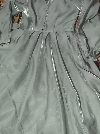 #trendy raw silk frock cutting ✂️