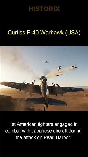 Curtiss P-40 Warhawk (#USA) In action during the #worldwar2 #fighteraircraft