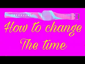 How to change the time on a smiggle/Claires watch !