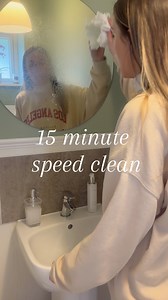 15 minute speed clean #freshenupfriday #cleaningmotivation #cleanwithme #speedclean #timerclean #cleaning #speedcleans #15minuteclean #satisfyingcleans | Lou’s Home