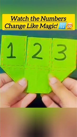 Mind-Blowing Number Magic Trick 🤯 | Paper Magic Trick #shorts #viral #trending