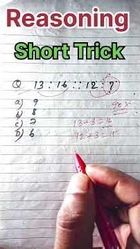 Number Analogy | Reasoning Question | Railway,SSC,GD Reasoning Class