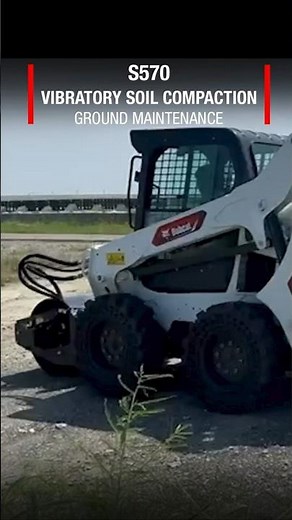 S570 Vibratory Soil Compaction #bobcat #skidsteerloader #s570 #bobcatchallenge #soilcompaction