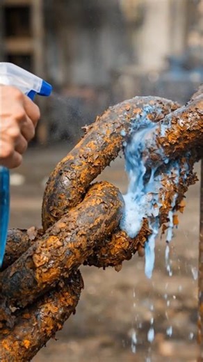 Rusty Chain Cleaning | Satisfying Rust Removal