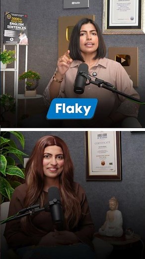 FLAKY Meaning in English 😱 | Improve Your English Vocabulary | Kanchan English Connection #shorts