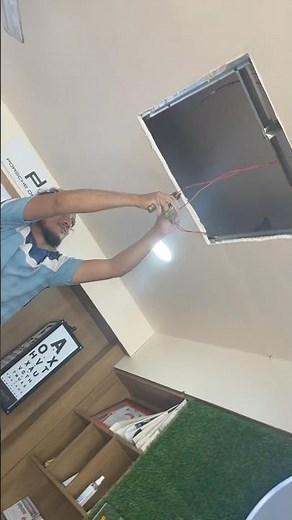 gypsum panel board cutting tips and trick \\ gypsum light fitting \\ 2x2 led panel light fitting #led