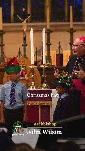 How to evangelise children during Advent! Archbishop John, at an Advent Service with over 1,000 children from primary schools across our diocese, explains that the “best Christmas hat is the crown of a Newborn King” which is worn by the Lord Jesus who is the “King of kings, Lord of lords”. Be like the children in our diocese and declare joyfully and loudly that it is the Lord Jesus, God’s Son born for us of the Virgin Mary, that we are celebrating and anticipating at Christmas 🙏 #advent #cathol