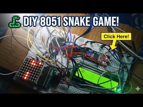 8051 Snake Game | Snake Game Using 8051 Microcontroller