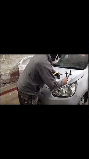 Auto Body Repair: DIY Car Dent Removal with Hammer#AutoRepair #CarDentRemoval #DIYAuto