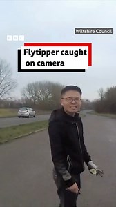 This fly-tipper's been fined for dumping material on the A350 near Trowbridge Chunlin Zheng was caught by police following a tip-off from a member of the public. He was ordered to pay a total of £1,114 - including a fine, costs and a victim surcharge - and was told to carry out 200 hours of unpaid community work. #flytipping | BBC Wiltshire
