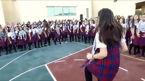 Lively performance of Palestinian dabke by students of Rosary Sisters' High School, a Catholic educational institution in occupied #Jerusalem, showcasing a deep-rooted to the rich Palestinian culture and heritage ❤️🇵🇸 #Palestine | Women For Palestine