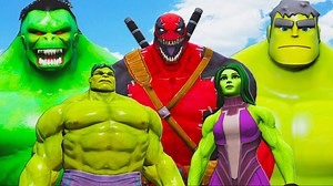 HULK FAMILY VS VENOMPOOL - EPIC BATTLE #KjraGaming #SKGaming #DMProduction #WaterRagdolls #GTA | Kjragaming