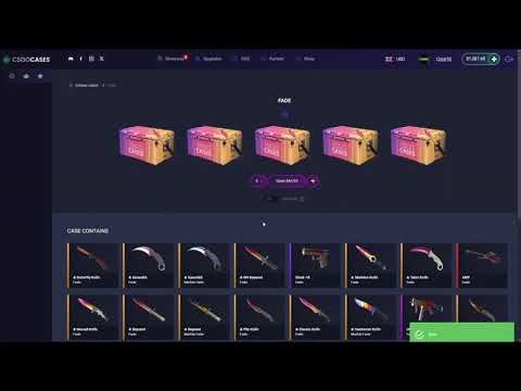 GLOCK 18 FADE OMGG !! CSGOCASES PROMO CODE 2025