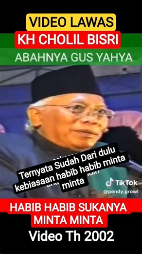 VIDEO LAWAS KH CHOLIL BISRI SINGGUNG HABIB #trending #nasabpalsu