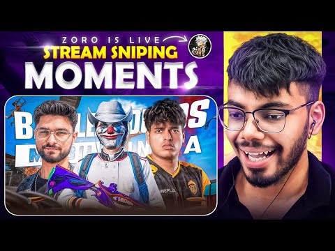 Zoro Vs Every Godlike Streamer Stream Sniping Moments in BGMI - Casetoo Reacts!
