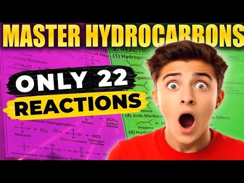Master Hydrocarbons in 20 Minutes | 22 Reactions Explained | Class 11 Chemistry