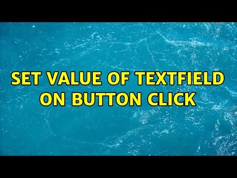 set Value of TextField on button click