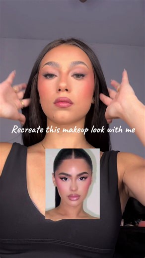 Recreate this iconic look with me🤍#makeup #tutorial #foryou #fyp #viralvideo