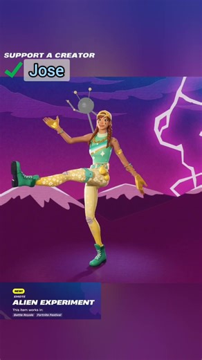 New Alien Experiment Emote! #fortniteshop #fortniteemote #EpicPartner