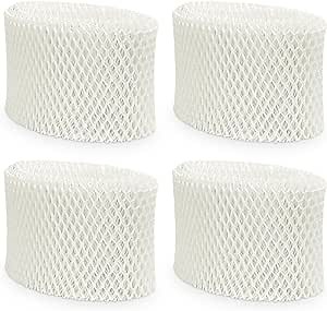 4 Pack Humidifier Filters Replacement for Vicks Kaz WF2 Cool Mist Filters Kaz3020 Vicks V3100 V3500 V3500N V3600 V3800 V3850 V3900 VEV320 and Honeywell HCM-300T HCM-315T HCM-350