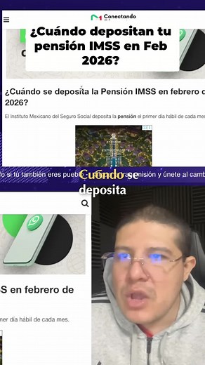 Pensión del IMSS en febrero 2026: ¡Martes 3! Evita filas, ¡no vayas al banco ese día! Llega con aumentos. mas informacion en: https://conectandobienestar.com.mx/pension/pension-imss-e-issste-fechas-exactas-de-los-dos-pagos-de-febrero-de-2026/ #IMSS #Pensión #Febrero2026 #Aumentos #Finanzas