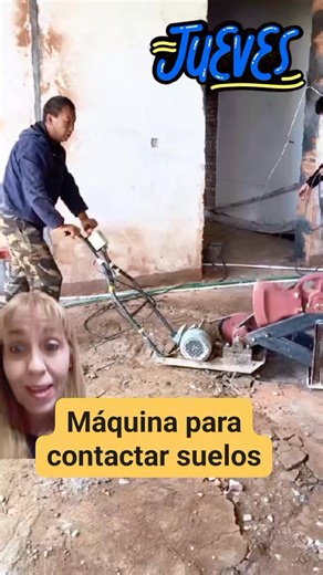 Máquina apisonadora.🤖 #albañileria | Gaby Tips