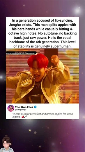 While others lip-sync, he breaks apples and hits high notes. #Shorts #Jongho #MainVocal #ATEEZ