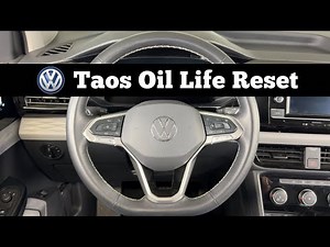 How To Reset Oil Life On 2022 - 2025 VOLKSWAGEN TAOS - Clear VW Oil Change Service Interval Light