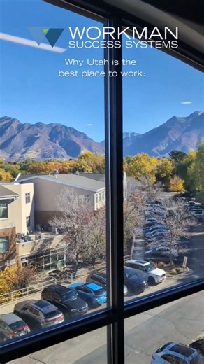 Why is Utah the BEST place to work? The view says it all. 🏔️ Our new Workman Success Systems headquarters is surrounded by beauty, energy, and inspiration - and we’re just getting started. #WorkmanSuccessSystems #VerlWorkman #Utah #UtahBusiness #UtahLocal #RealEstateCoaching #SaltLakeCity #SandyUtah | Workman Success Systems