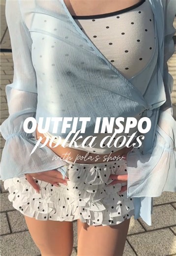 🤍polka dots outfit inspo🤍