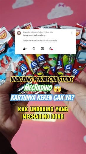 Unboxing the Mecha Strike Mechadino pack 😱 Is the card cool? #shorts #mechamato #kartuboboiboy